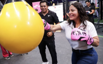 Impulsa Lupita Cuautle el deporte con firma de convenio en beneficio de la niñez y juventud